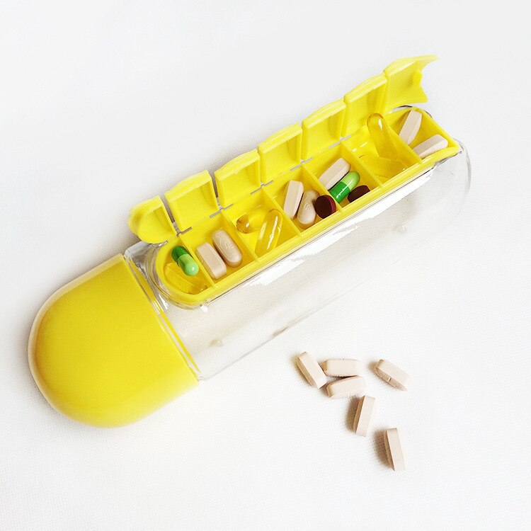 Wellness Bottle – 2-in-1 Hydration & Pill Organizer